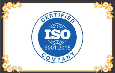 ISO 9001:2015 Certified Company